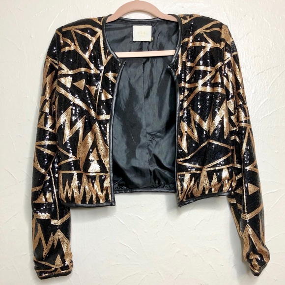 DO+BE Jackets & Blazers - Do & Be Sequin leather Jacket